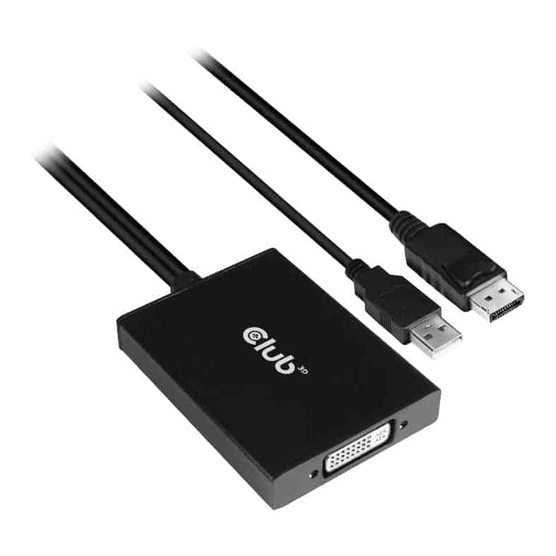 (image for) Club 3D DisplayPort to DVI-D DL Active Adapter for Apple Cinema Displays HDCP OFF Version